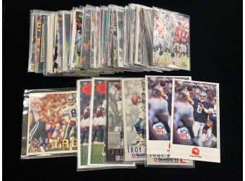 (110) 1990's Troy Aikman Cowboys Football Cards
