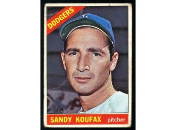 1966 Topps #100 Sandy Koufax Baseball Card