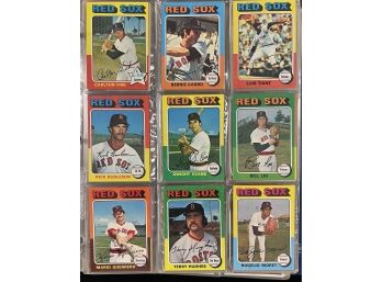 1975-1983 Boston Red Sox Baseball Card Collection W/ HOFers