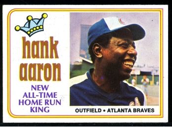 1974 Topps #1 Hank Aaron Baseball Card