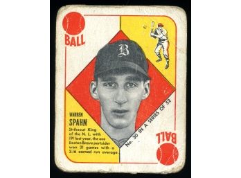 1951 Topps #30 Warren Spahn Baseball Card