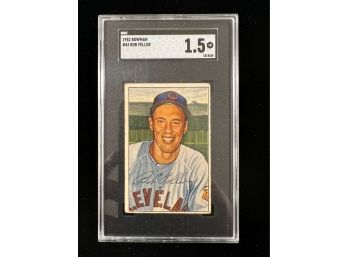 1952 Bowman #43 Bob Feller SGC 1.5 Fair