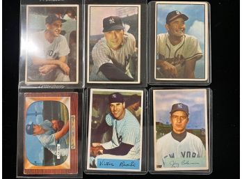 (6) 1953-1955 Bowman Baseball Cards