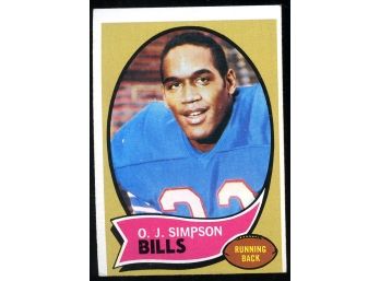 1970 Topps #90 OJ Simpson Rookie Football Card