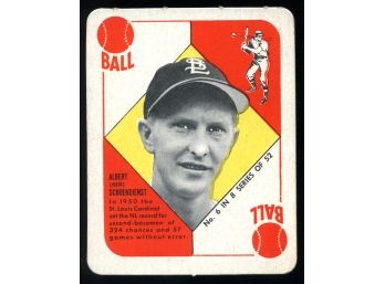 1951 Topps #6 Red Schoendienst Blue Back Baseball Card