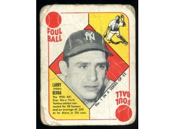 1951 Topps #1 Yogi Berra Baseball Card