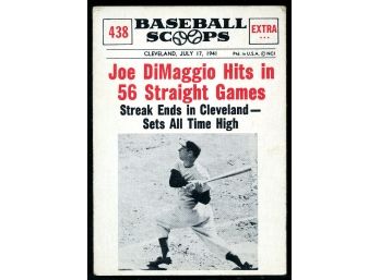 1960 Nu-Card Baseball Scoops #438 Joe Dimaggio Baseball Card