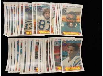 1980 Stop-N-Go Football Cards Full 48 Card Set