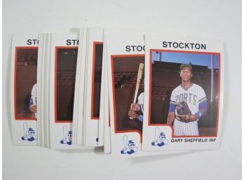 1989 Stockton Minor League Set Gary Sheffield Pre-Rookie