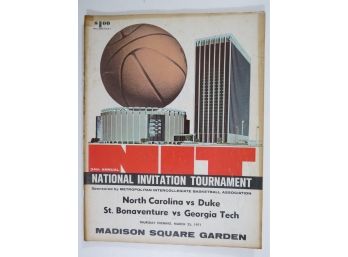 1971 NIT College Basketball Tournament Program