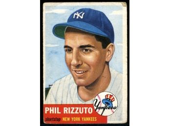 1953 Topps #114 Phil Rizzuto Baseball Card