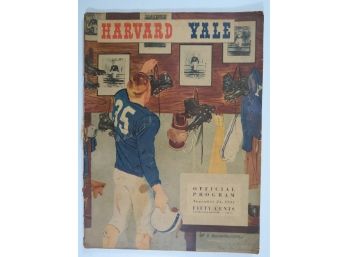 1951 Harvard Vs Yale College Football Program