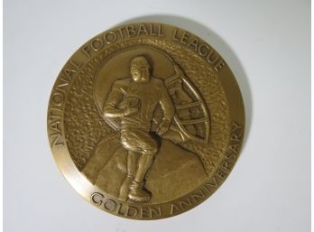 1969 NFL Football 100th Anniversary Brass Medal