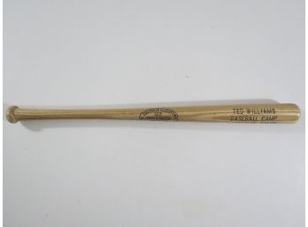 1970's Ted Williams Baseball Camp Mini Bat