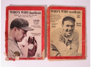 (2) 1930 / 1935 Who's Who In Baseball