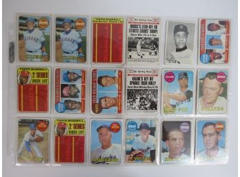 (18) 1969 Topps Baseball Star Cards