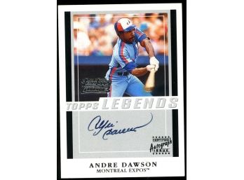 2003 Topps Legends Andre Dawson Signed Card