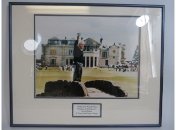 Arnold Palmer At St Andrews Golf Framed Display