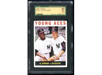 1964 Topps #219 Young Aces SGC 86 NM 7.5