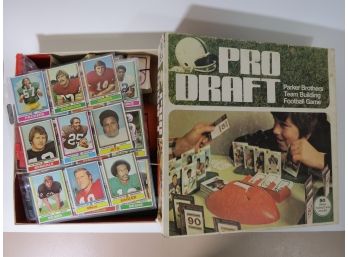 1974 Parker Bros Pro Draft Football Game With Cards