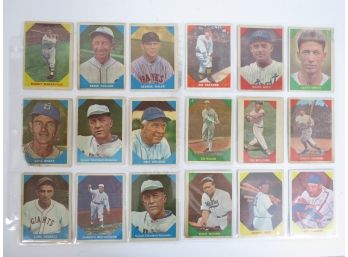(18) 1960 Fleer Greats Baseball Cards W/ Ted Williams