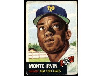 1953 Topps #62 Monte Irvin Baseball Card
