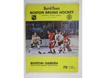 1970-71 Boston Bruins Hockey Program