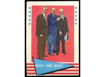 1961 Fleer #1 Baker / Cobb / Wheat Baseball Card