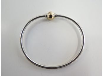 14KT Gold Sterling Silver Childs Cape Cod Ball Bracelet