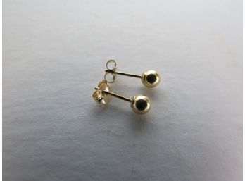 14KT Gold JCM Gold Ball Stud Earrings