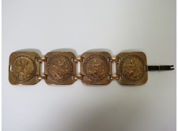 Vintage Genuine Copper Bracelet Siam Goddess 7 Inch Length
