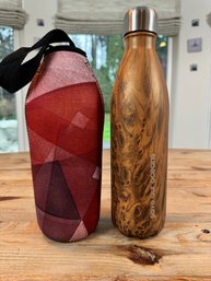 Swell Branded Traveler Insulated Stainless Steel Water Bottle W/cover