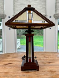 Arts & Crafts Style Reproduction Table Lamp