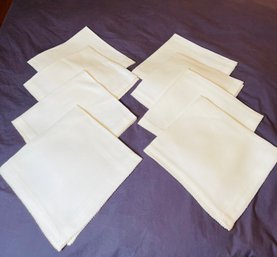 8 Large Linen Napkins