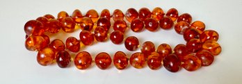 Baltic Amber Round Bead Necklace