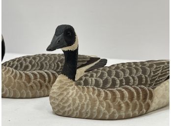 Pair Of Theodore J. Smith Carved Wood Ducks