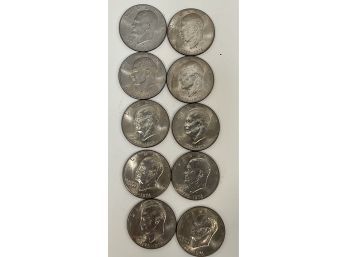 10 Bicentennial $1 Eisenhower Coins