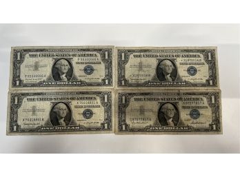 4 Silver Certificates (1) Star Note