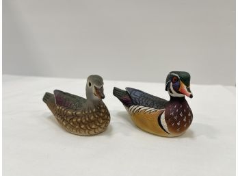 Theodore J. Smith Carved Wood Ducks