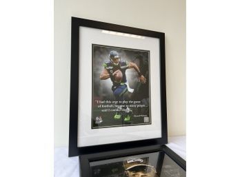 Two Russell Wilson Framed