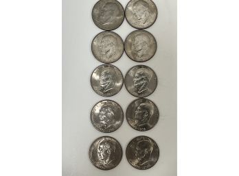 10 Bicentennial $1 Eisenhower Coins
