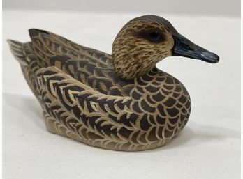 Theodore J Smith Carved Wood Duck