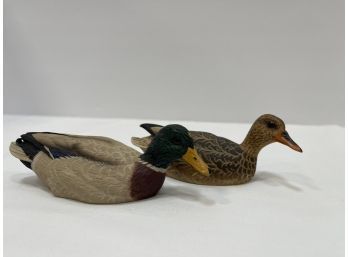 Theodore J Smith Carved Wood Ducks
