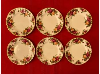 Royal Albert Old Country Roses 6 Bread Plates