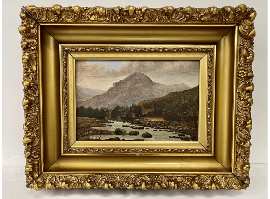 Original Oil Painting - Mountain/River Landscape