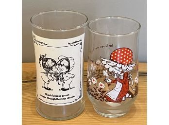 (2) Charmers & Daisy Drinking Glasses