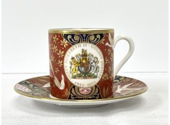 2 Queen Elizabeth Commemorative Cup &  Saucers