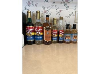 7 Bottles Of Syrups