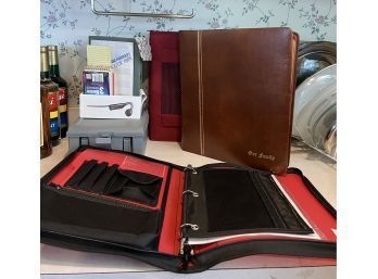Lot Of Folders And Vintage Family Photo Album, Paper