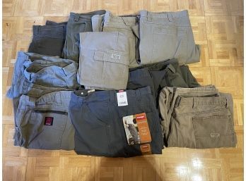 Lot Of 11 Mens Pants/1 Shorts